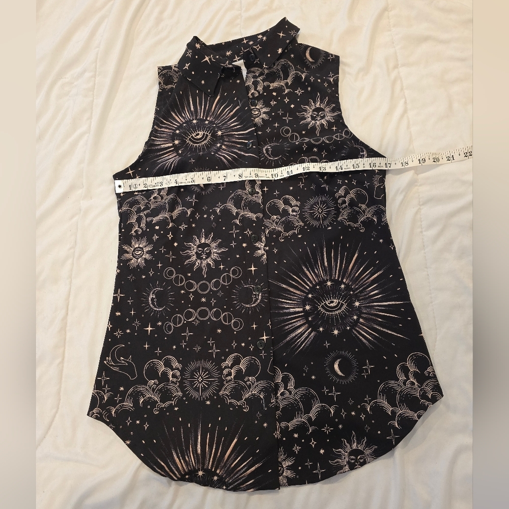 Blackmilk Clothing Womens Celestial Eye Business Time Shirt Limited Size XS - Picture 5 of 10